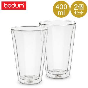 BODUM ボダム グラス キャンティーン ダブルウォールグラス 400mL 2個セット 10110-10 CANTEEN 耐熱｜glv