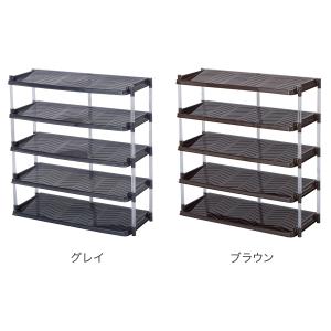 15足収納できるシューズラックトリプル5段 玄...の詳細画像1
