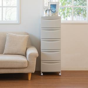 チェスト キャスター付きスリムチェスト5段ルー...の詳細画像2