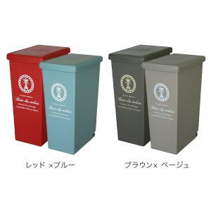 ゴミ箱 2個セット スライドペール45L キッ...の詳細画像4