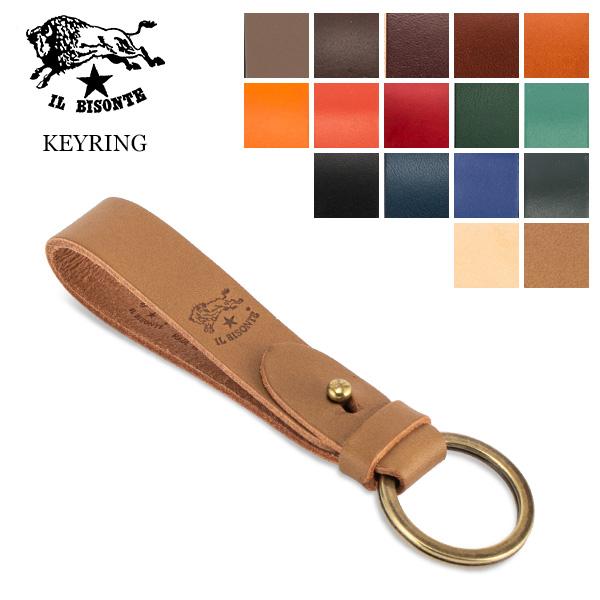 【並行輸入品】 イルビゾンテ Il Bisonte キーホルダー キーリング レザー ストラップ C...
