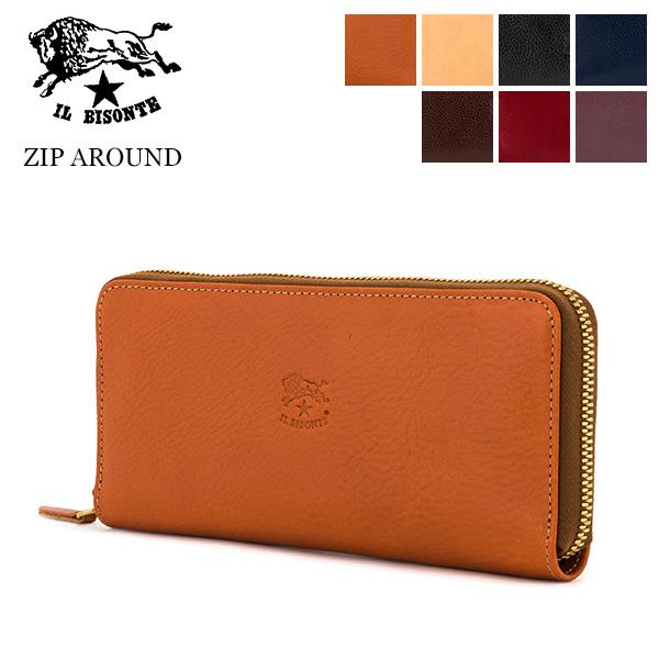 【並行輸入品】 イルビゾンテ Il Bisonte ラウンドファスナー 長財布 C1058 P ZI...