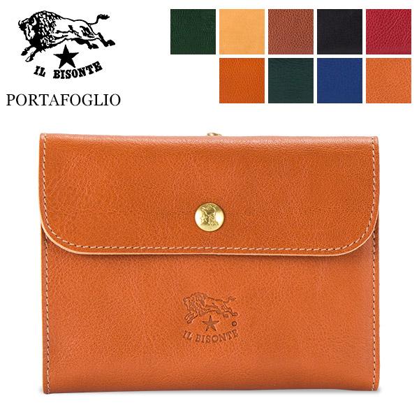 【並行輸入品】 イルビゾンテ Il Bisonte 二つ折り財布 ウォレット C0421 財布 レザ...