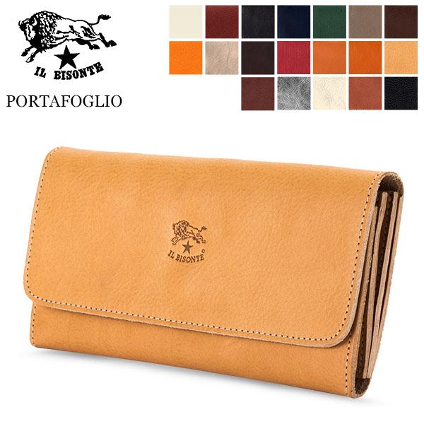 【並行輸入品】 イルビゾンテ Il Bisonte 長財布 小銭入れ付き C0775 (P) POR...