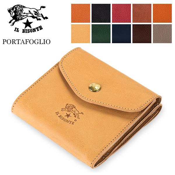 【並行輸入品】 イルビゾンテ Il Bisonte 二つ折り財布 C0424 P PORTAFOGL...