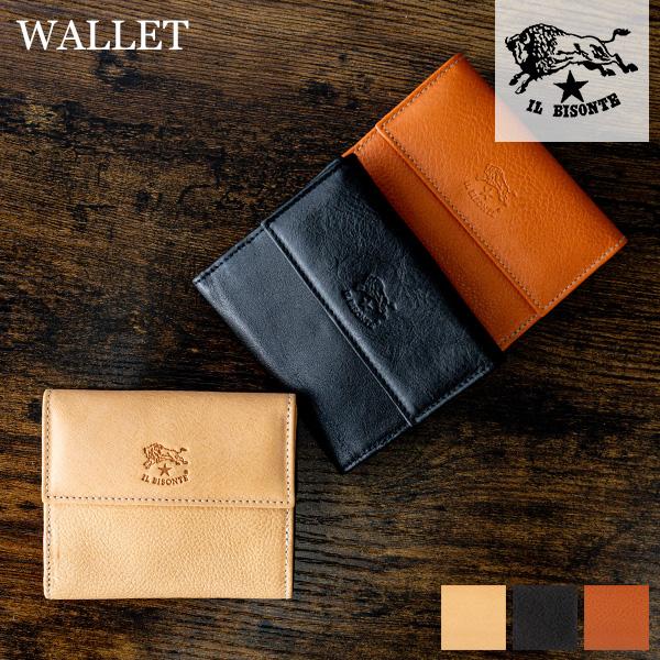 【並行輸入品】 イルビゾンテ 財布 Il Bisonte 二つ折り財布 小銭入れ付き レザー 本革 ...