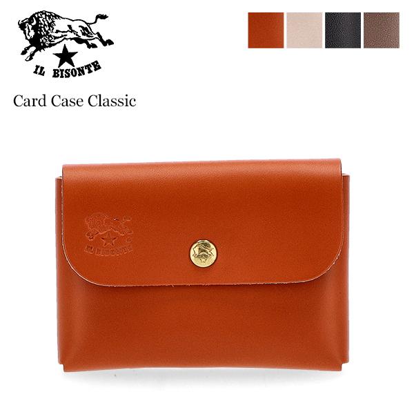 【並行輸入品】 イルビゾンテ Il Bisonte 名刺入れ カードケース レザー 本革 牛革 ブラ...