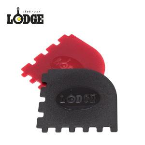 ロッジ Lodge グリルパン用 スクレーパー 2個セット SCRAPERGPK ブラック / レッド Grill Pan Scraper スクレーパー 焦げ付き キッチン