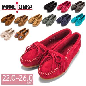 ミネトンカ Minnetonka モカシン キルティ スエード レディース フラット シューズ レザー スリッポン
