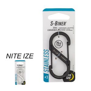 ナイトアイズ NiteIze エスビナー #3 ステンレススチール SB3-03 カラビナ キーホルダー S字 フック