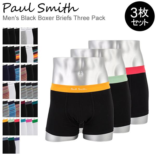 ポールスミス PAUL SMITH メンズ ボクサーパンツ 3枚セット 914C パンツ アンダーウ...