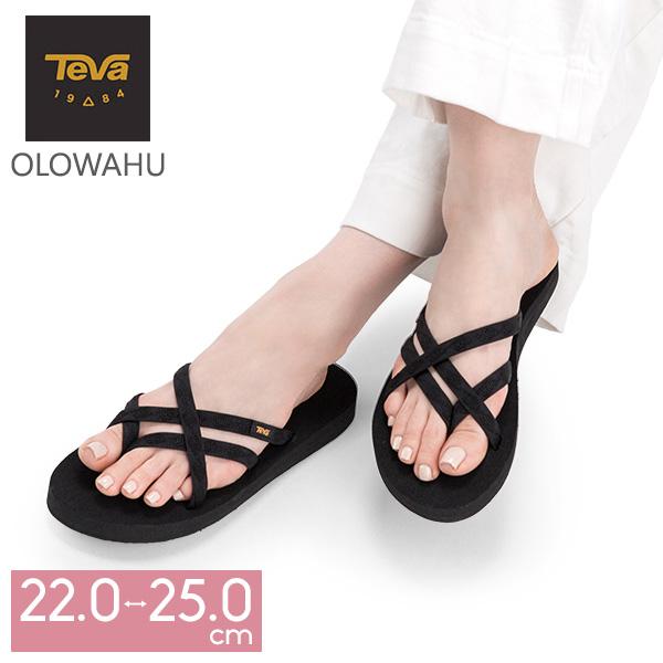 【並行輸入品】 テバ TEVA サンダル レディース オロワフ OLOWAHU トングサンダル ブラ...