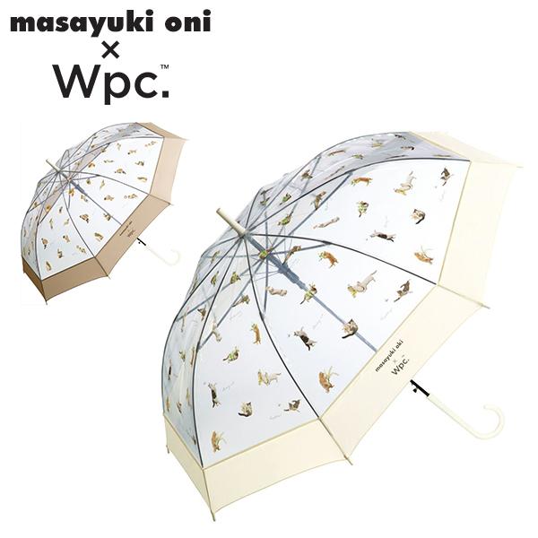 Wpc. 雨傘 長傘 ビニール傘 沖昌之×Wpc. プラスティックアンブレにゃん 丈夫 グラスファイ...