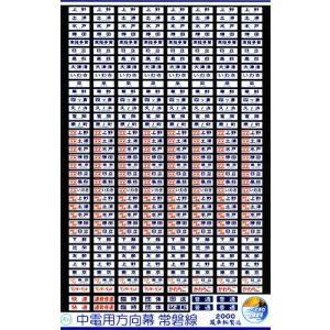 鳳車輛製造 201 国電用方向幕(総武線) : グリーンマックス・ザ・ストア