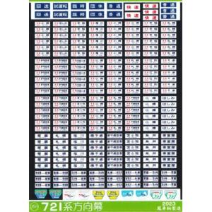 165系　紀勢線　方向幕3コマ 鳳車輛製造 414 165系方向幕 紀勢線 : グリーンマックス・ザ