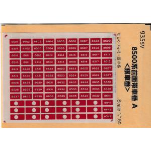 201系方向幕セット 世田谷総合車両センター 関西圏国電方向幕インレタ(森ノ宮篇