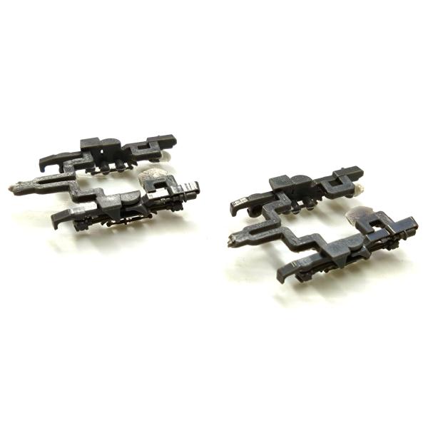 グリーンマックス コアレスモーター動力ユニット用 FS517台車枠　ダークグレー　1両分