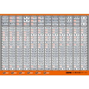 世田谷総合車両センター 103系常磐線方向幕ステッカー : グリーン