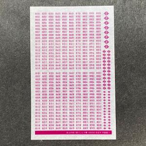 世田谷総合車両センター 103系常磐線方向幕ステッカー : グリーン