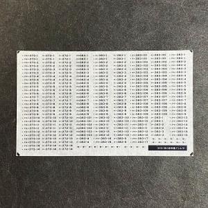 世田谷総合車両センター 103系常磐線方向幕ステッカー : グリーン