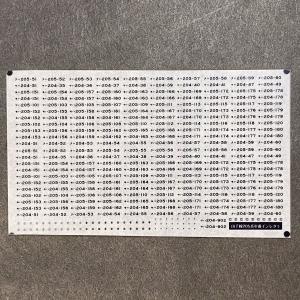 世田谷総合車両センター 武蔵野線205系方向幕ステッカー : グリーン