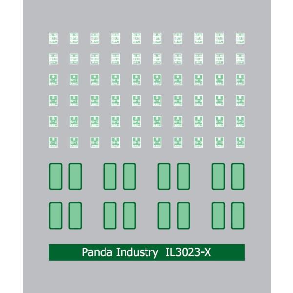 パンダ工業 IL3023-X 長津田工場 検査表記インレタ