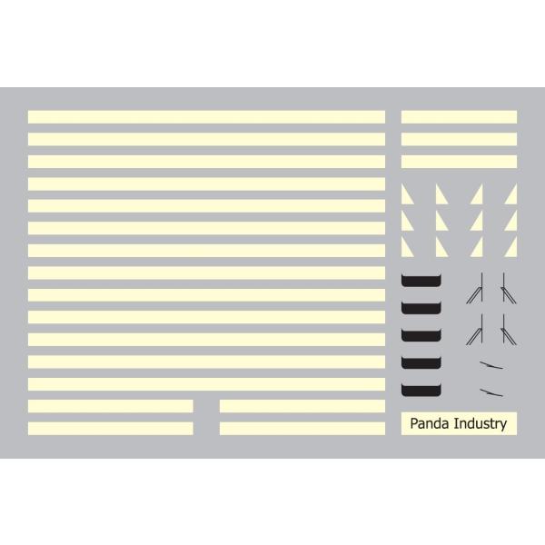 パンダ工業 IL3048-X GM 8000系用 色入れインレタ［白］