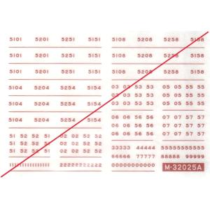 グリーンマックス　M-32025A　近鉄5200系　車両マークインレタ　1枚入