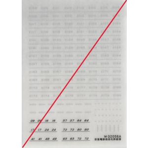 グリーンマックス　M-32056A　京急2100形　赤　車番インレタ　1枚入