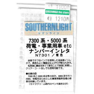 サザンライツ N-8601 8000系用ナンバーインレタ マットシルバー