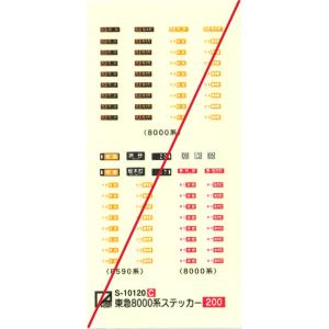 グリーンマックス　S-10120　東急8000系ステッカー　1枚入