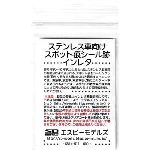 エスビーモデル SBIN-511　ステンレス車向けスポット痕シール跡インレタ