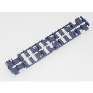 グリーンマックス 20/21m級床板 用座席パーツ(クロスシート・えんじ)1