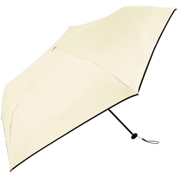 ビコーズ PUスーパーライト リボン ミニ ベージュ 軽量 120g リボン付き レディース 折畳傘...