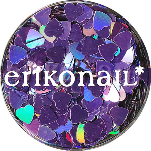 ビューティーネイラー 黒崎えり子 エリコネイル ジュエリーコレクション パープル ハートネイル ラメ...