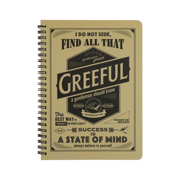 Greeful グリーフル リングノート B6 5mm方眼 ベージュ b6 ノート リング リング式...