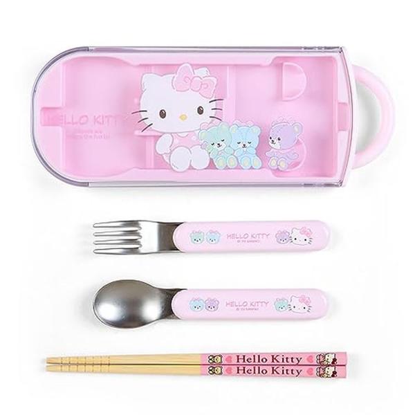 ハローキティ キティちゃん ランチトリオセット お弁当 お箸 スプーン フォーク カトラリー キッチ...
