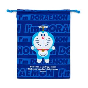 ドラえもん 巾着M 巾着 マチ付き バッグ 財布の詳細画像1