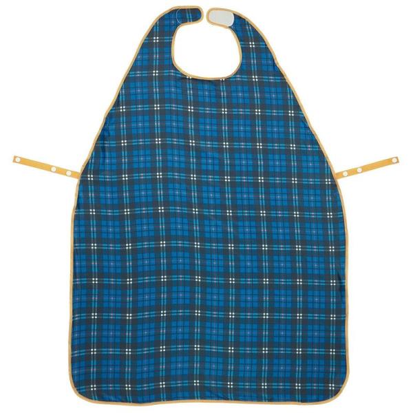 スケーター お食事エプロン ロング トラディショナルチェック 撥水 洗濯機OK 食べこぼし防止 シニ...