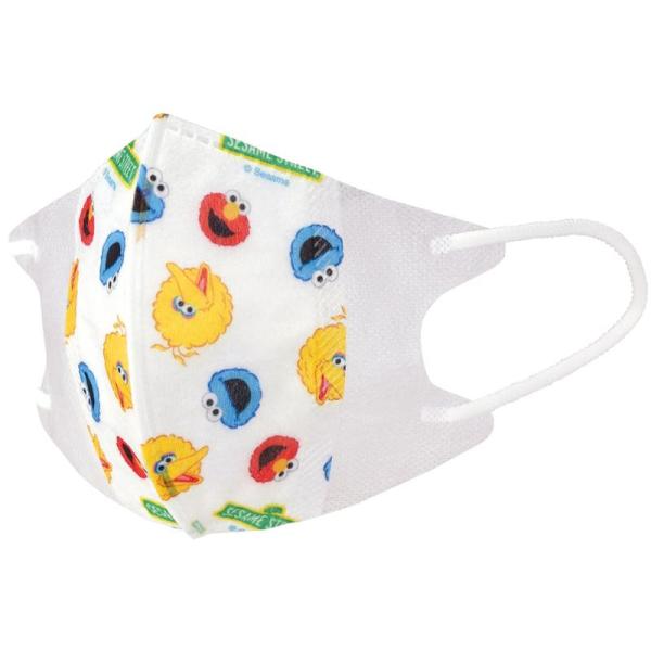 スケーター 子供立体マスク 7枚入り セサミストリート MSKS3N 幼児 園児 キッズ 子供用 不...