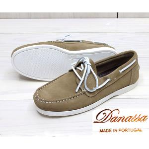 ダナッサ デッキシューズ　DANASSA　ダナッサ　DECK SHOES　デッキシューズ ( ベージュ　スウェード )　レディース　メンズ　ユニセックス　デッキ　スリッポン｜gmmstore