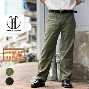 ジャパンブルージーンズ Baker Pants ベイカーパンツ メンズ [JBPT10003A][ アーミーバックサテン硫化染め ] JAPAN BLUE JEANS オリーブ / ブラック｜gmmstore