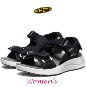 【★】【レディース】 KEEN ELLE SPORT BACKSTRAP キーン エル スポーツ バックストラップ サンダル  W-BLACK/STEEL GREY 1028616｜gmmstore