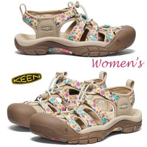 2024新色【レディース】 KEEN キーン ニューポート レトロ KEEN NEWPORT RETRO サンダル スポーツサンダル アウトドア keen MULTI/SAFARI 1028878｜gmmstore