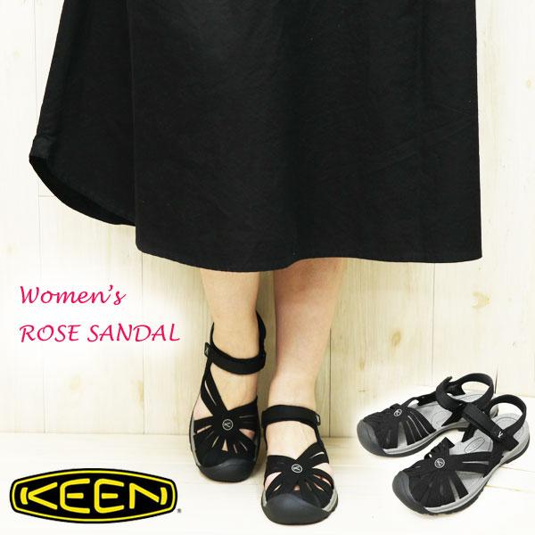 【レディース】 KEEN ROSE SANDAL キーン ローズ サンダル W-BLACK/NEUT...