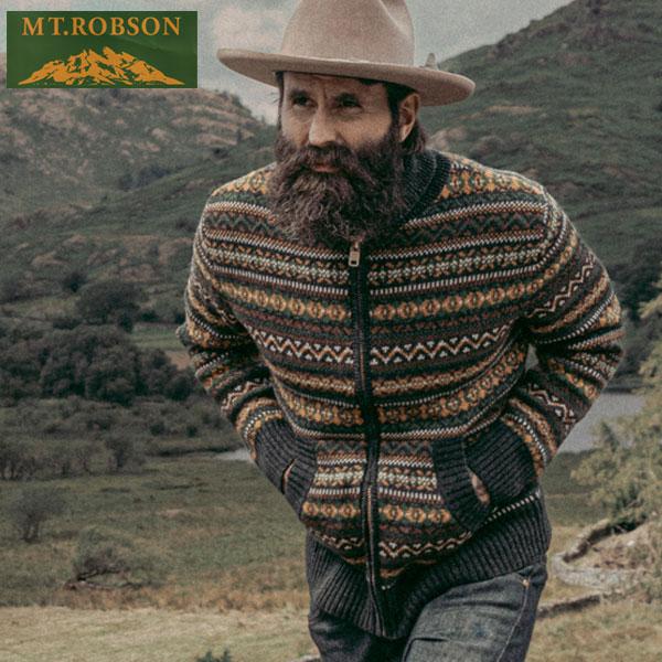 MT. ROBSON マウントロブソン ZIPPER FAIR ISLE WOOL  ジップアップ ...