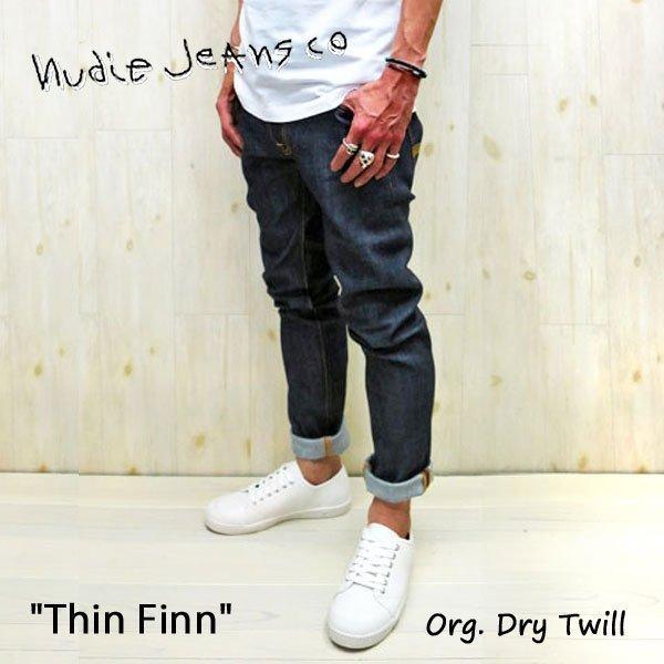 【SALE 30％オフ】 NUDIE JEANS THIN FINN シンフィン[ ORG. DRY...