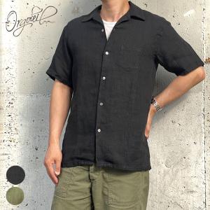 ORGUEIL オルゲイユ メンズ  Linen Open Collar Shirt  [OR-5092B]  メンズ リネン オープンカラーシャツ アメカジ リネン100%  【 正規販売店 】｜gmmstore