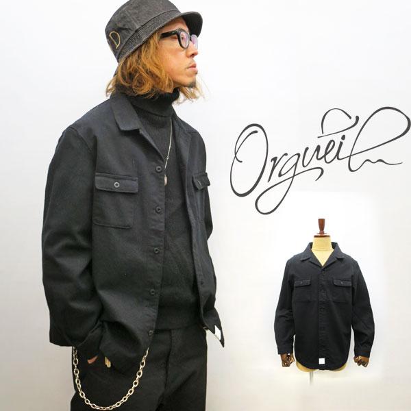 ORGUEIL オルゲイユ CPO shirt OR-5095 CPOシャツ シャツジャケット ブラ...