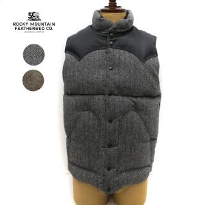 【SALE 30％オフ】 DOWN VEST TWEED ツイード Rocky Mountain F...